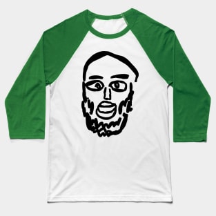 Unshaven face Baseball T-Shirt